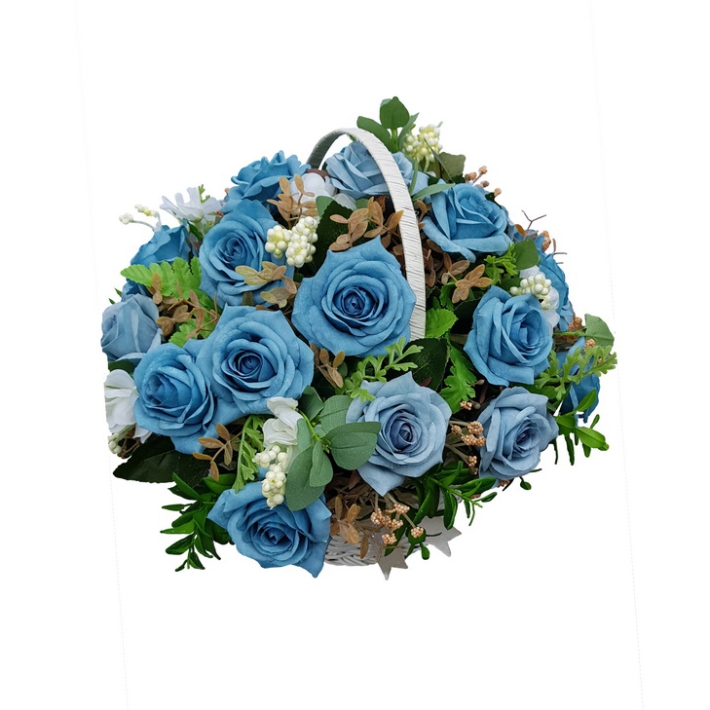 Корзина с искусственными цветами № 23